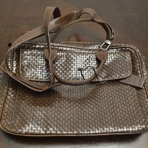 Vintage CEM Brown Woven Bag